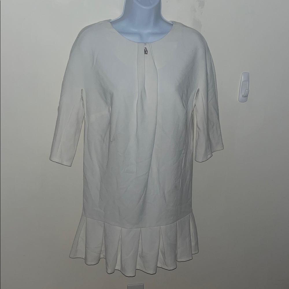 Chic White Women's Tunic Top
